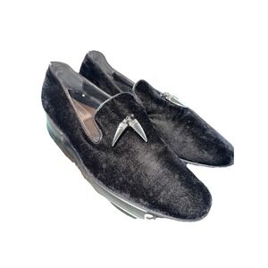 Giorgio Brutini Mens Black Gunmetal Slip On Velvet Dress Shoes Size 11‎ Charm